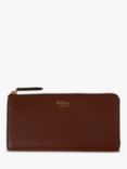 Mulberry Continental Small Classic Grain Leather Long Zip-Around Wallet, Oak