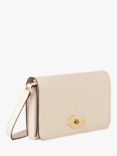 Mulberry Lana Gloss Leather Wallet on a Strap, Eggshell