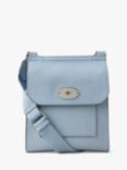 Mulberry Small Antony Small Classic Grain Leather Messenger Bag, Poplin Blue