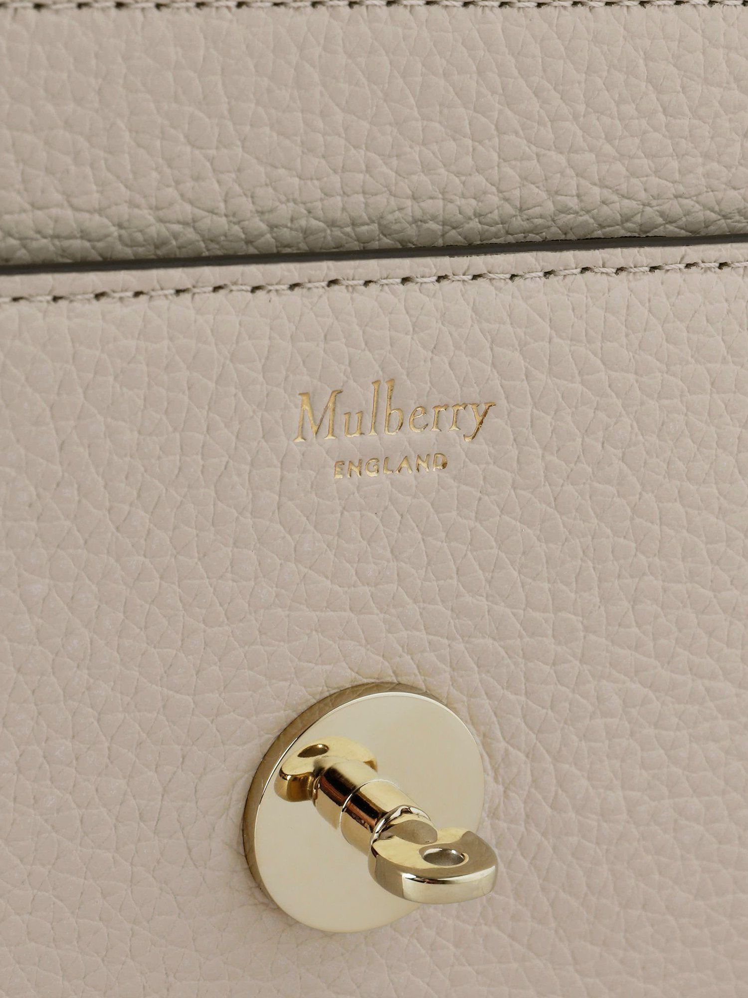 Mulberry Small Darley Small Classic Grain Leather Clutch Bag, Chalk at ...