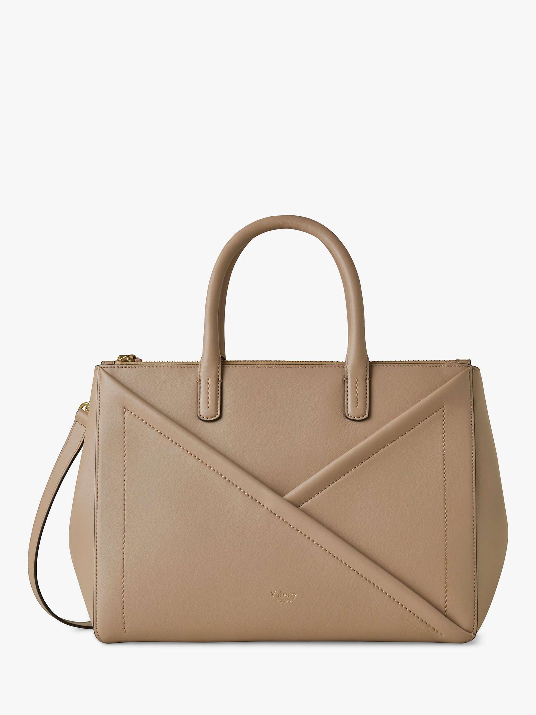 Buy Mulberry M Zipped Micro Classic Grain Leather Top Handle Tote Bag Online at johnlewis.com
