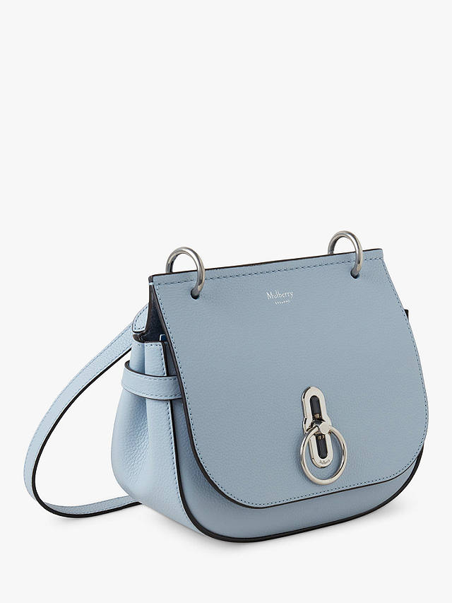 Mulberry Small Amberley Small Classic Grain Leather Satchel, Poplin Blue