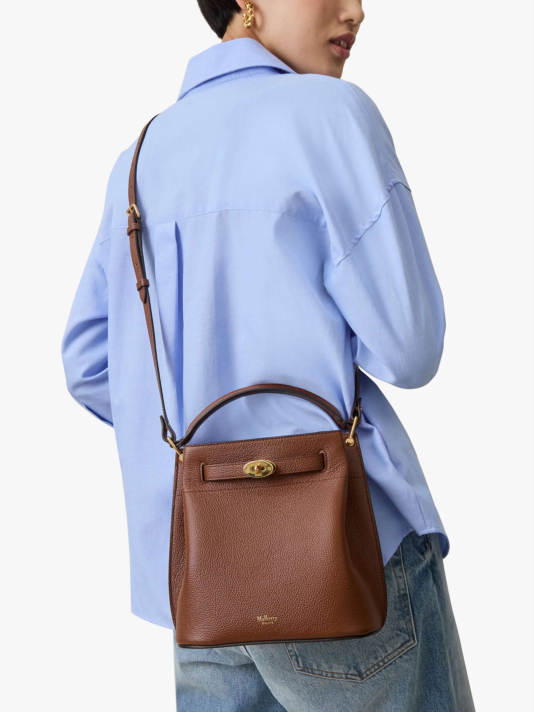 Buy Mulberry Islington Small Classic Grain Leather Bucket Bag Online at johnlewis.com