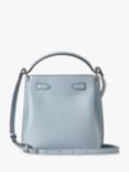 Mulberry Islington Small Classic Grain Leather Bucket Bag, Poplin Blue