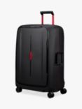 Samsonite Essens 4-Wheel 75cm Recycled Large Suitcase, Charcoal/Red