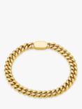 Orelia & Joe Chunky Flat Curb & Solid Clasp Bracelet