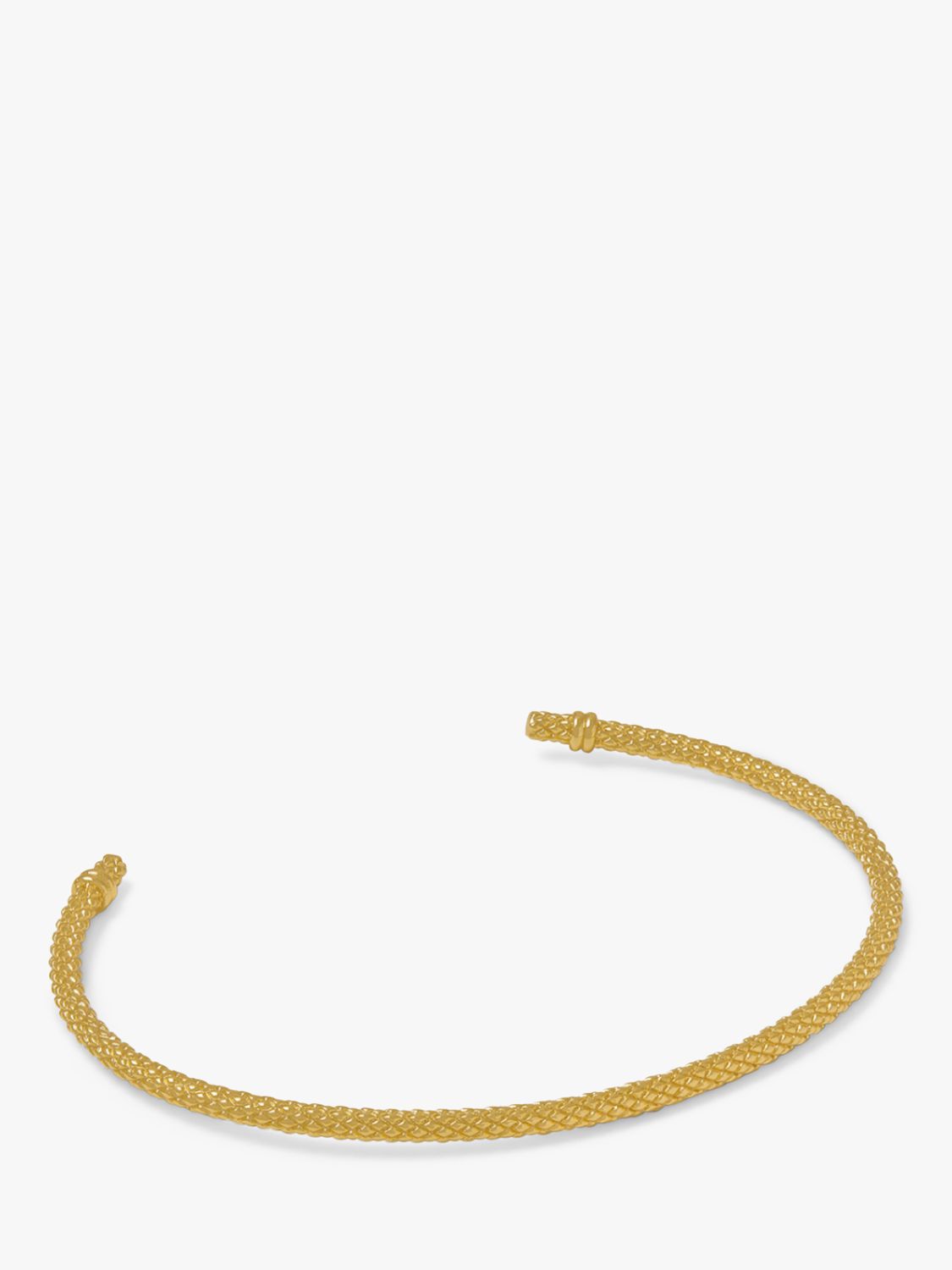 Buy Orelia Snake Texture Open Bangle, Gold Online at johnlewis.com
