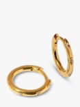Orelia Luxe Crystal Huggie Hoop Earrings, Gold