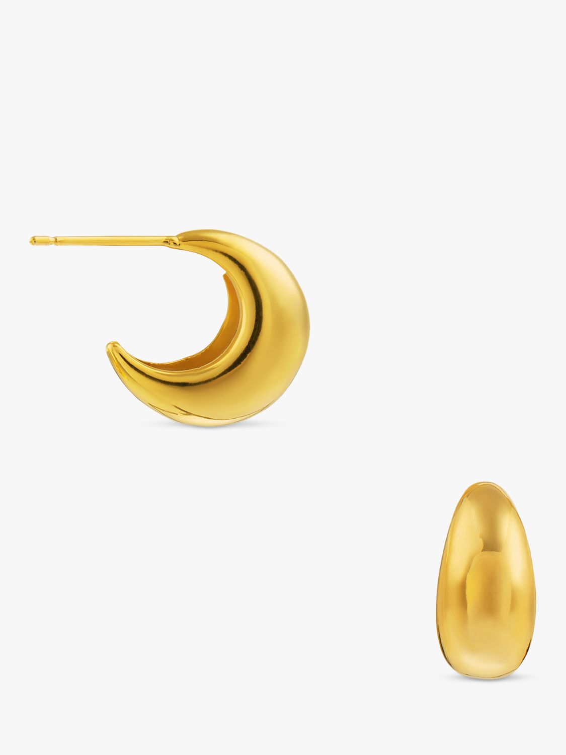 Buy Orelia Tapered Domed Hoop Earrings Online at johnlewis.com