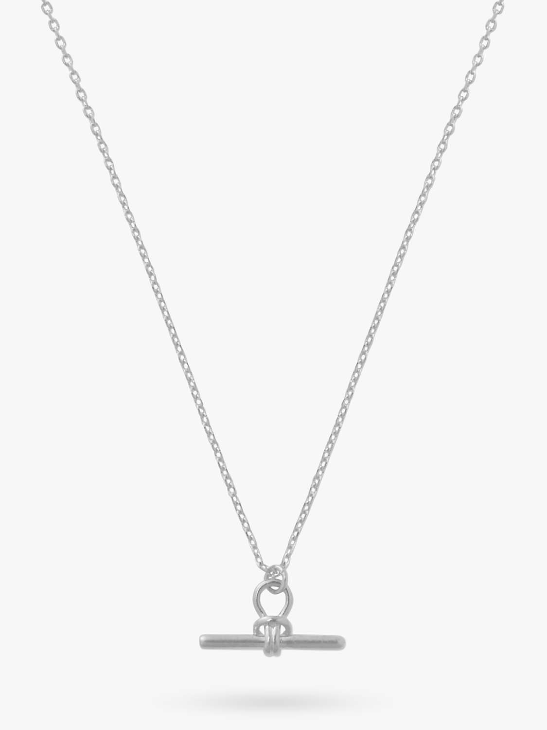 Buy Orelia Dainty T-Bar Knot Detail Pendant Necklace Online at johnlewis.com