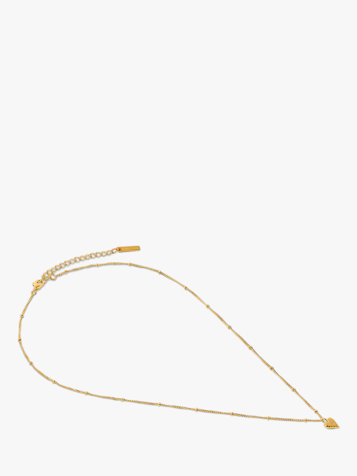 Buy Orelia Luxe Heart Charm Necklace, Gold Online at johnlewis.com