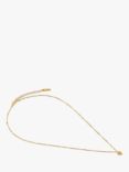 Orelia Luxe Heart Charm Necklace, Gold