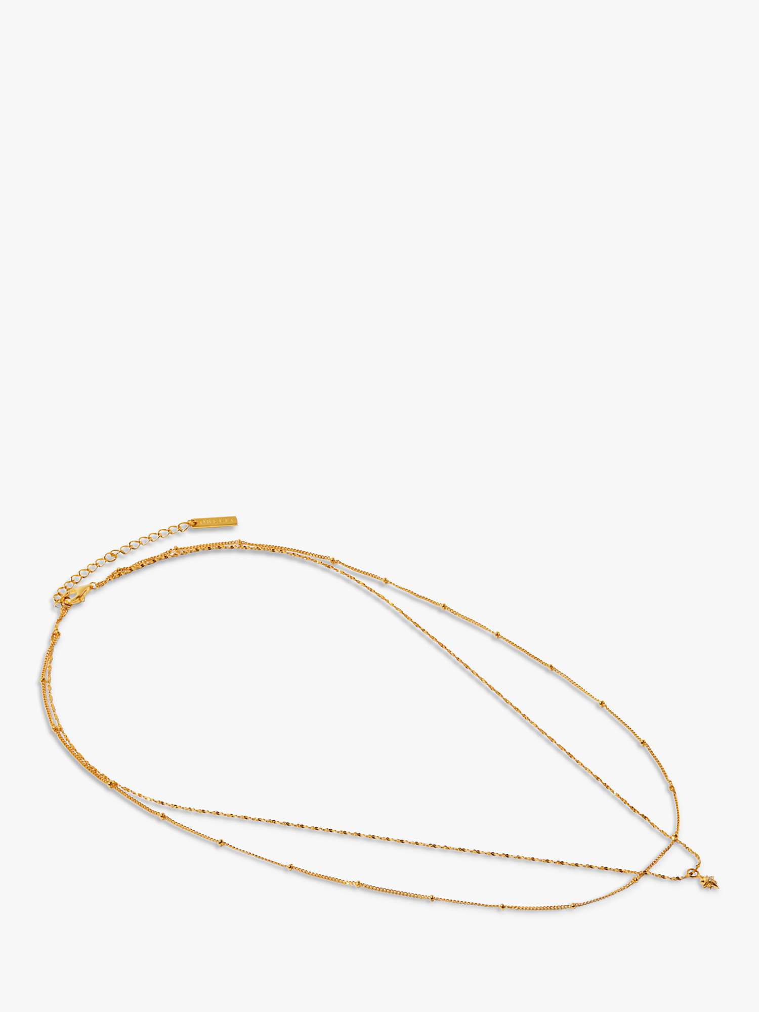 Buy Orelia Luxe Satellite Starburst Layered Necklace, Gold Online at johnlewis.com