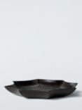 John Lewis Halloween Spider Web Stoneware Dish, 22cm, Black