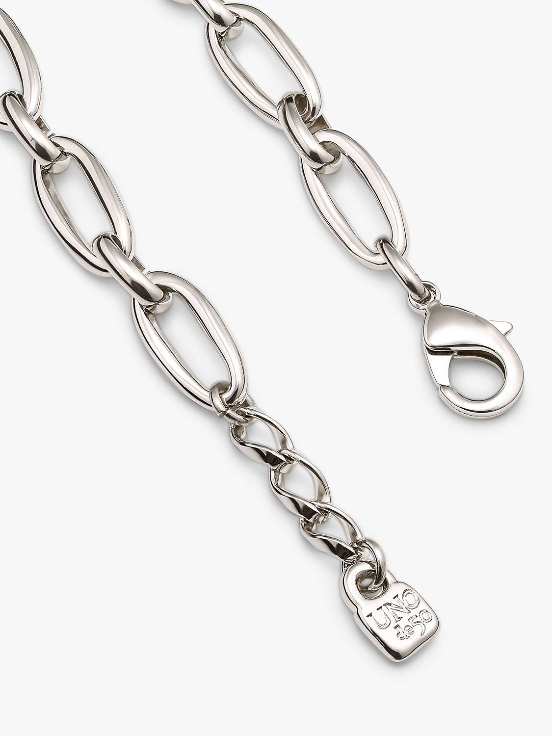 Buy UNOde50 Alien Oval Link Chain Bracelet Online at johnlewis.com