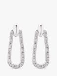 UNOde50 Prosperity Topaz Link Shaped Drop Earrings