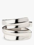 UNOde50 Maratua Island Chunky Wrap Effect Ring, Silver
