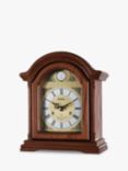 Acctim Redbridge Roman Numeral Analogue Wood Mantel Clock, Natural/Brass Effect