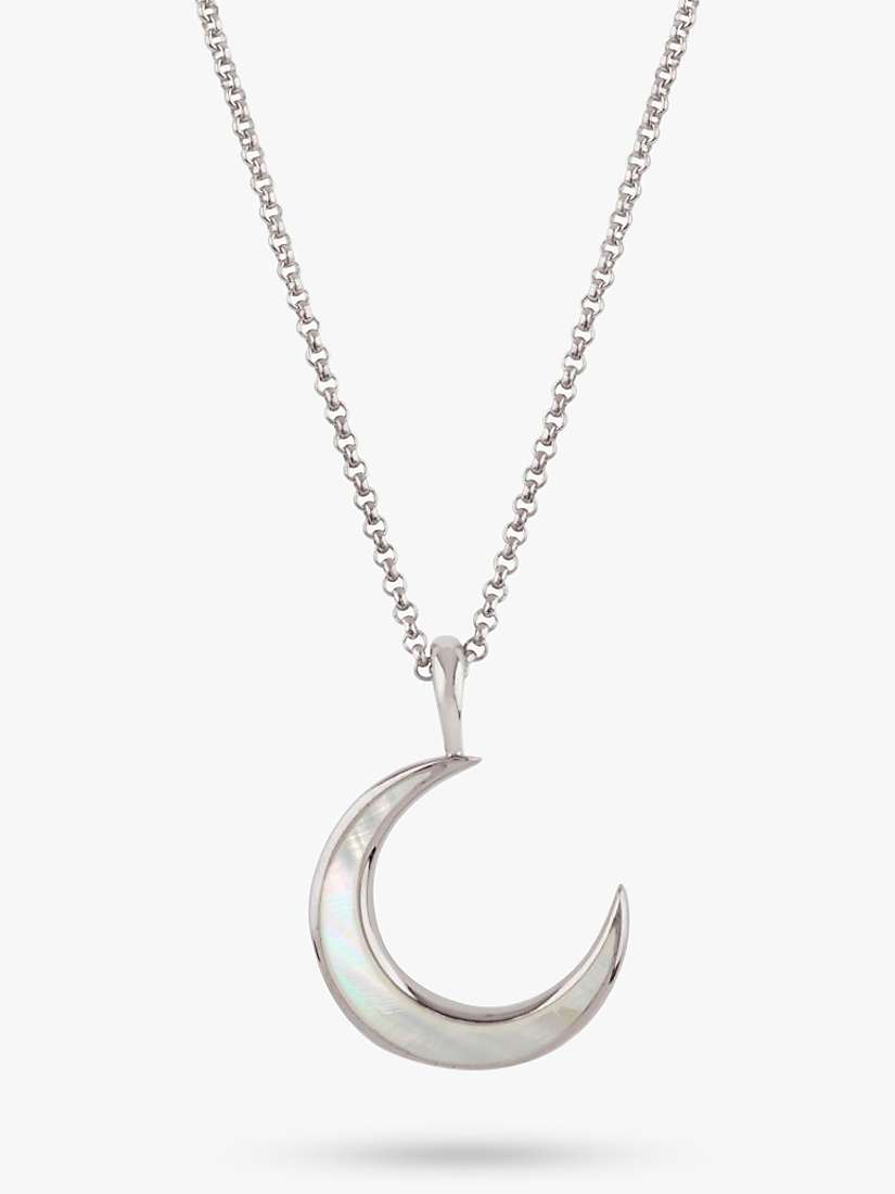 Buy Dinny Hall Moon Charm Mother Of Pearl Pendant Necklace Online at johnlewis.com