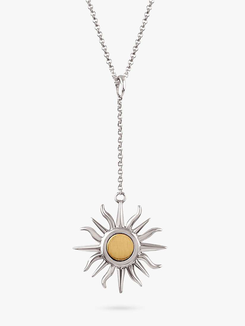 Buy Dinny Hall Sun Charm Pendant Necklace, Silver/Gold Online at johnlewis.com