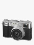 Fujifilm X100VI Digital Compact Camera with 23mm Lens, 6.2K Ultra HD, 40.2MP, Wi-Fi, Bluetooth, Hybrid EVF/OVF, 3" Tiltable Touch Screen