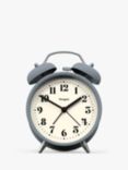 Newgate Clocks Theatre Silent Sweep Analogue Alarm Clock, French Navy