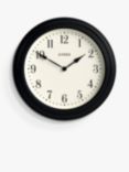 Jones Clocks Supper Club Quartz Analogue Wall Clock, 40.5cm, Black