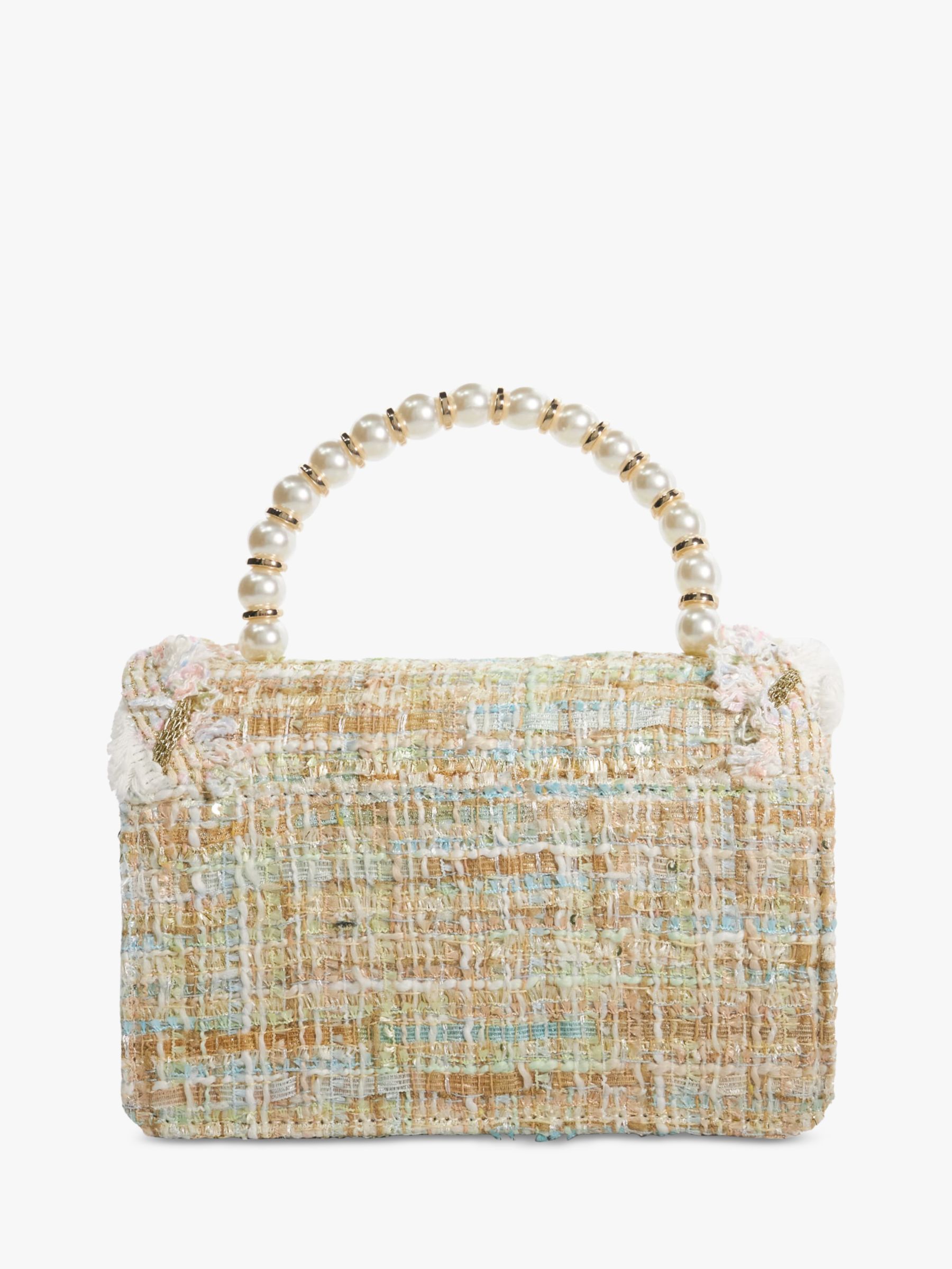 Dune Blooms Floral Fabric Handbag, Pastel/Multi