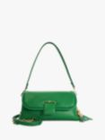 Dune Chelsea Leather Shoulder Bag, Green