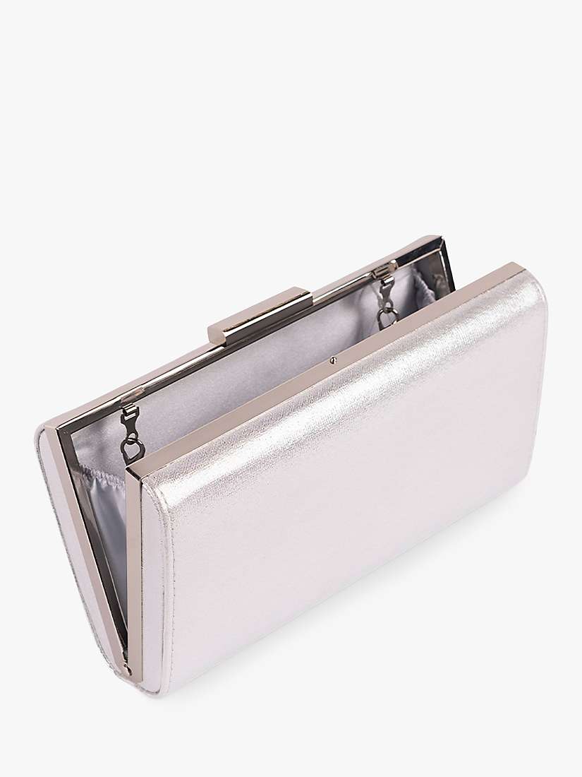 Buy Paradox London Doria Shimmer Clutch Bag, Silver Online at johnlewis.com