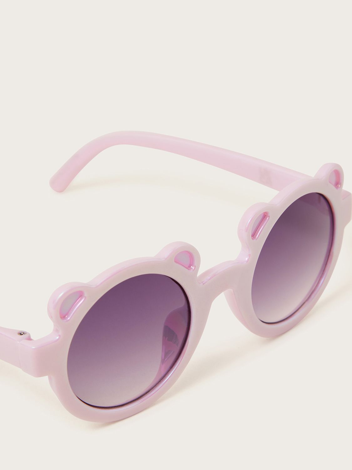 Monsoon Baby Bear Sunglasses, Pink