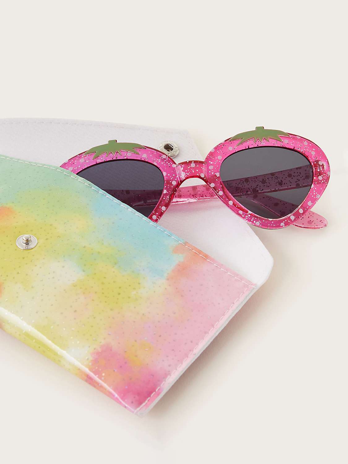 Buy Monsoon Baby Strawberry Shaped Sunglasses, Pink Online at johnlewis.com