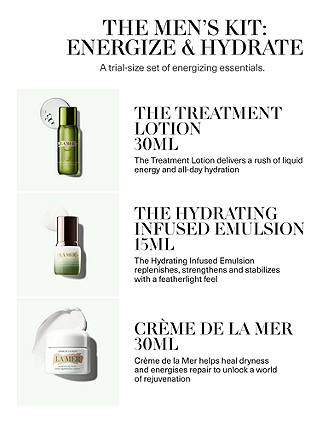 La Mer The Men's Kit: Energise & Hydrate Skincare Gift Set 5