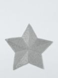 John Lewis Star Beaded Placemat, Silver