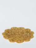 John Lewis Scallop Beaded Coasters, Set of 4, Gold