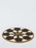 John Lewis Beaded Coasters, Set of 4, Black/Gold