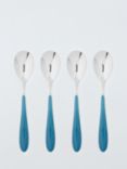 John Lewis Studio Dessert Spoons, Set of 4, Blue