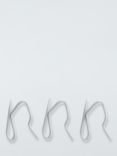 John Lewis Curtain Pin hooks. Pack of 25, Silver