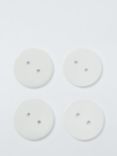 Coated Penny Curtain Weights, Pack of 4, White