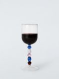 John Lewis Beaded Stem Wine Glass, Set of 2, 160ml, Blue