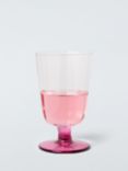 John Lewis Faceted Wine Glass, Set of 2, 260ml, Pink