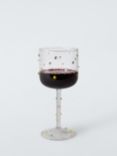 John Lewis Textured Dot Wine Glass, 275ml, Multi