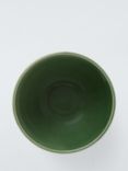 John Lewis Christmas Tree Debossed Stoneware Bowl, 10cm, Green