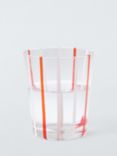 John Lewis Candy Stripe Glass Tumbler, 300ml