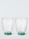 John Lewis X Collagerie Glass Tumbler, Set of 2, 105ml, Green