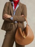 Polo Ralph Lauren ID Leather Shoulder Bag, Tan