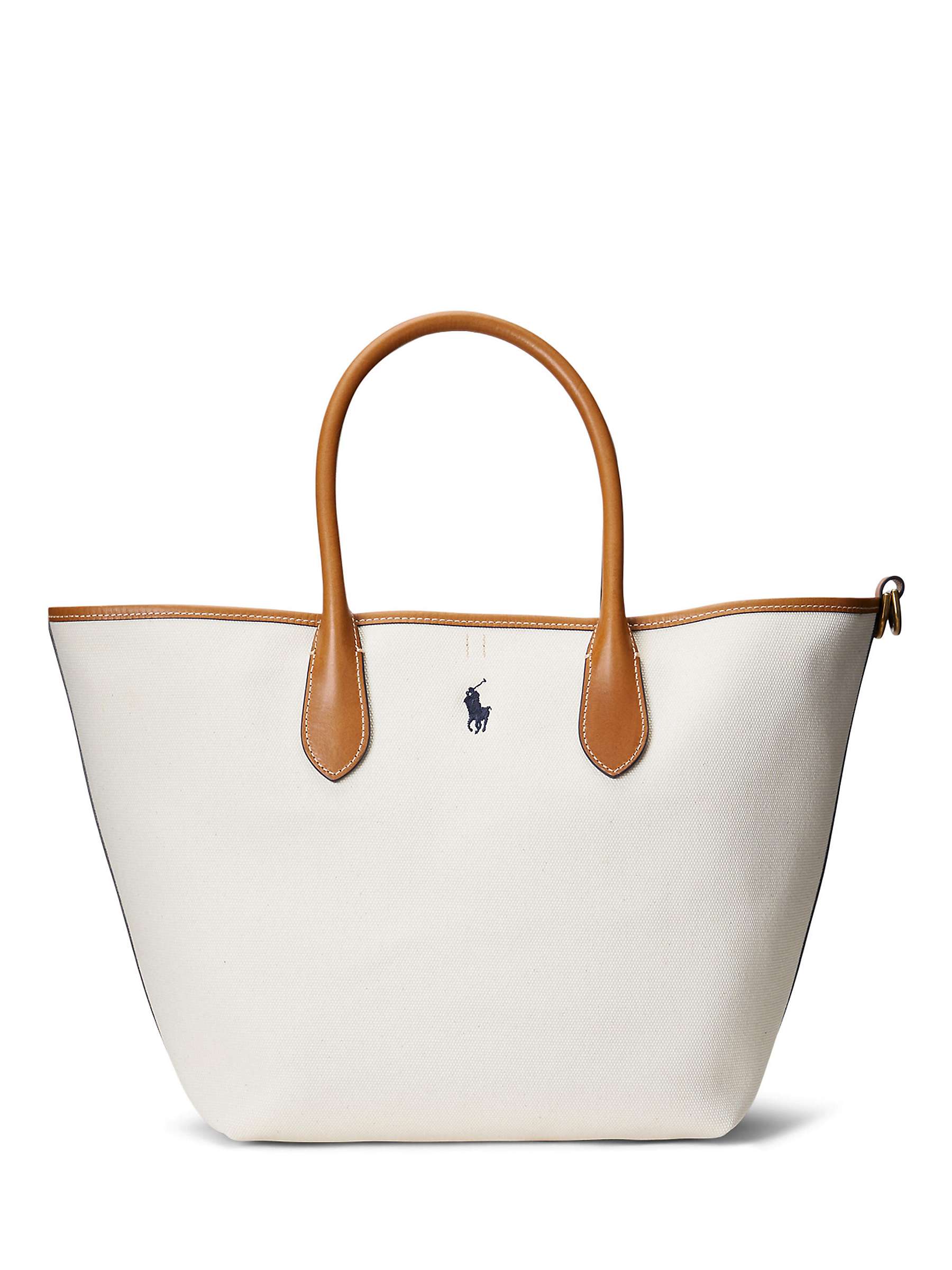 Buy Polo Ralph Lauren Medium Reversible Tote Bag, Natural/Navy Online at johnlewis.com