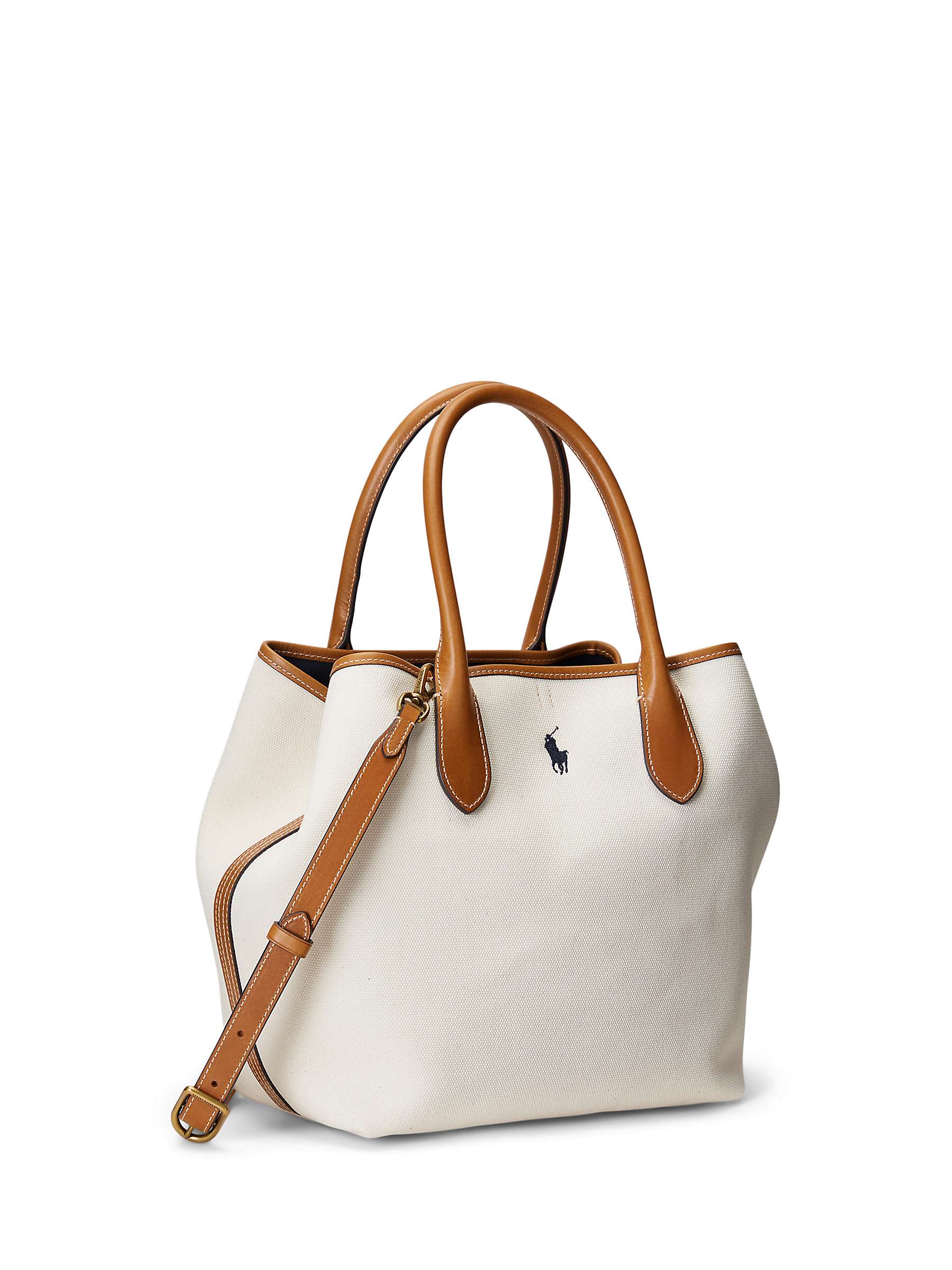 Buy Polo Ralph Lauren Medium Reversible Tote Bag, Natural/Navy Online at johnlewis.com