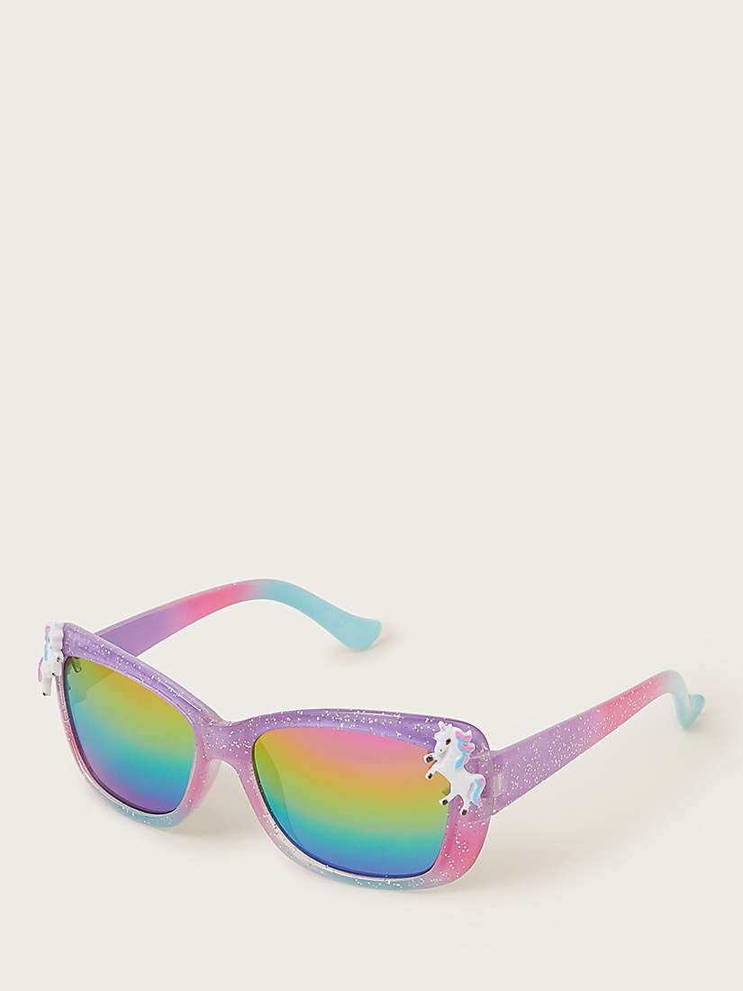 Buy Monsoon Kids' Ombre Unicorn Rainbow Lense Recycled Sunglasses, Multi Online at johnlewis.com