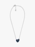 Skagen Glass Heart Pendant Necklace